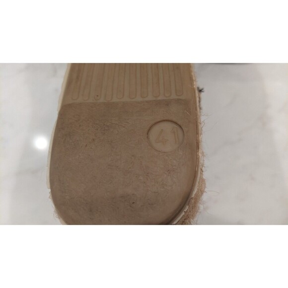 NEW~TONI PONS Cotton Multi-Striped Espadrilles Shoes/Sandals Size 41/10 - Picture 9 of 10